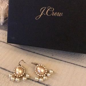J. Crew Faux Pearl Chandelier Earrings